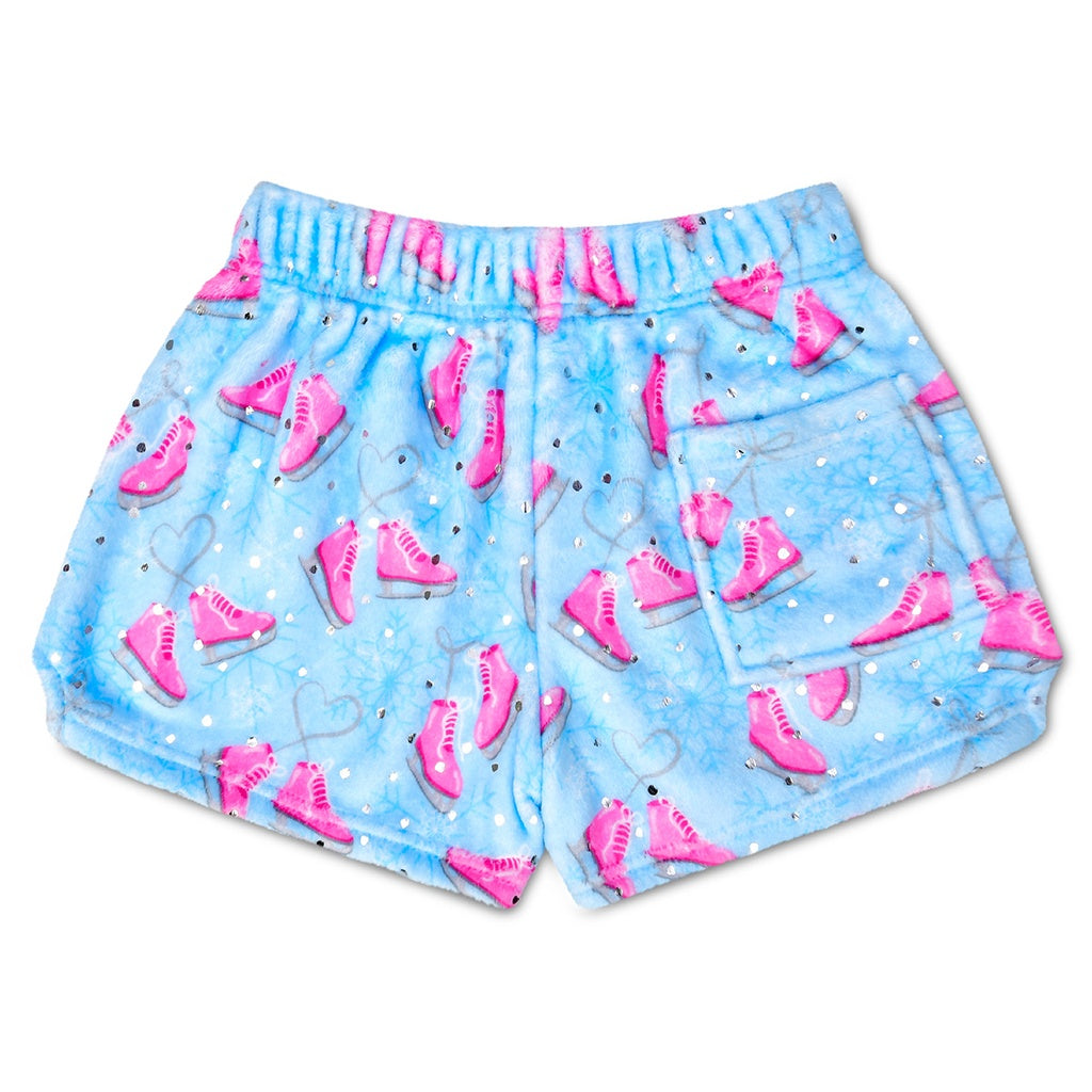 Snowy Skates Plush Shorts