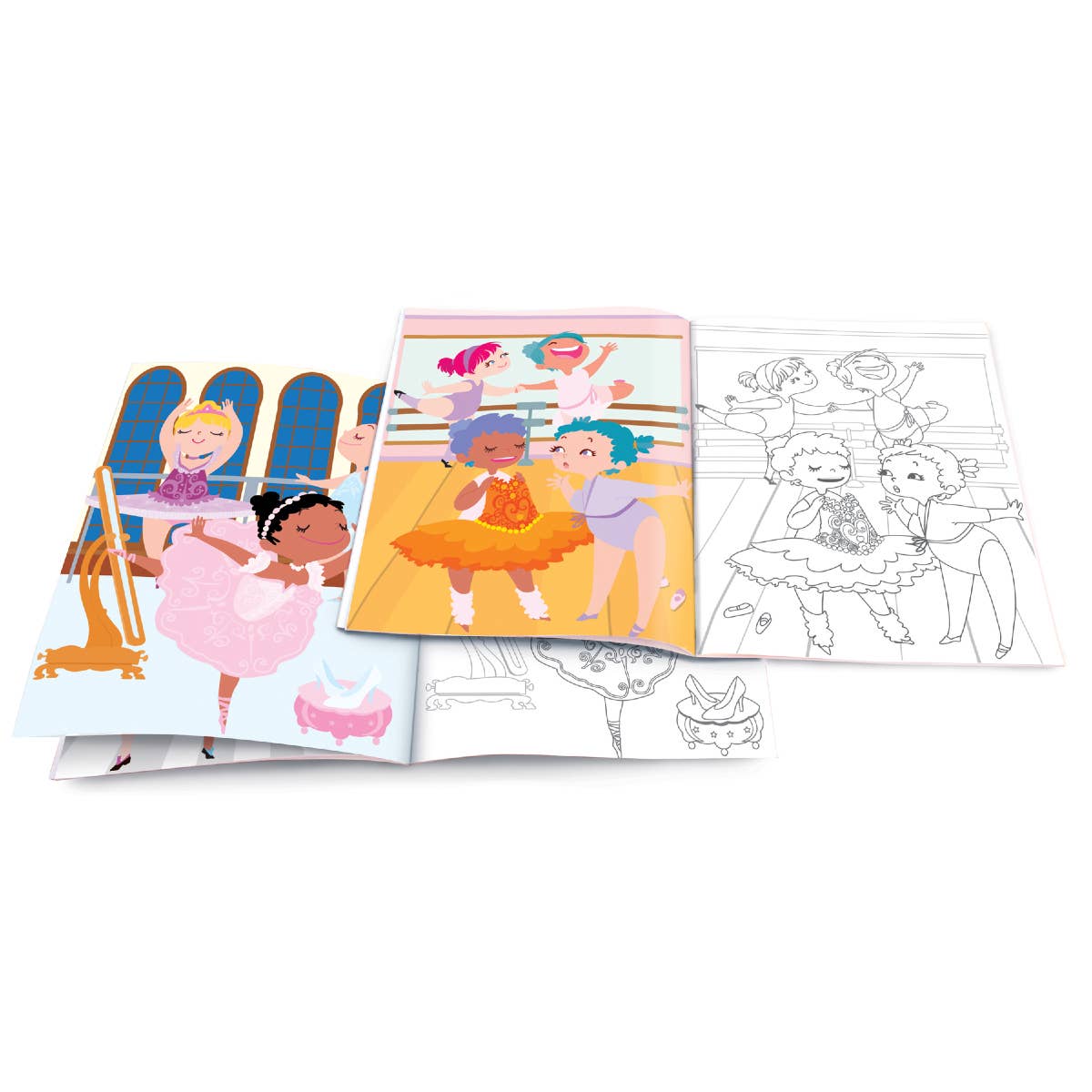 Pretty Ballerina Dry Erase Coloring Book
