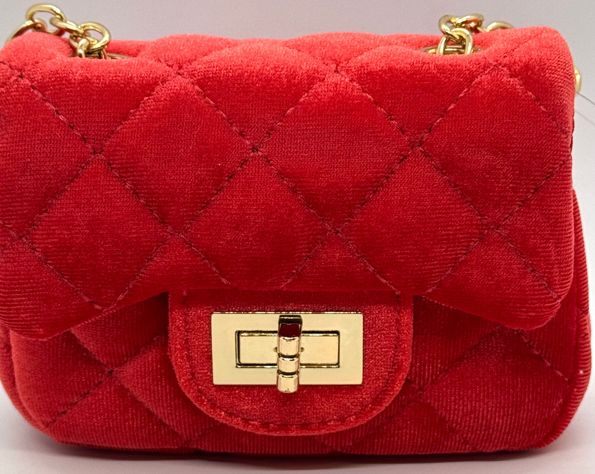Addie Mini Velour Bag