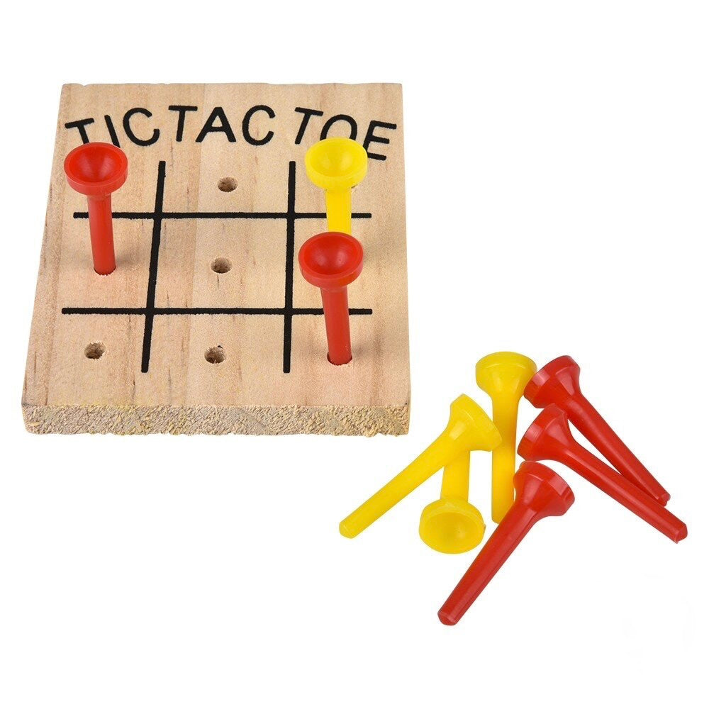 Wooden Tic-Tac-Toe Game