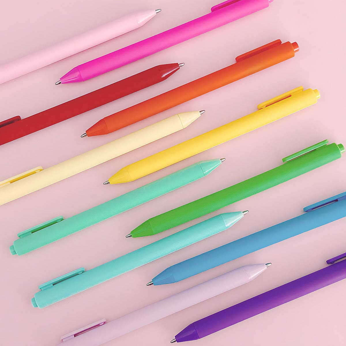 Colorful Retractable Ballpoint Pens