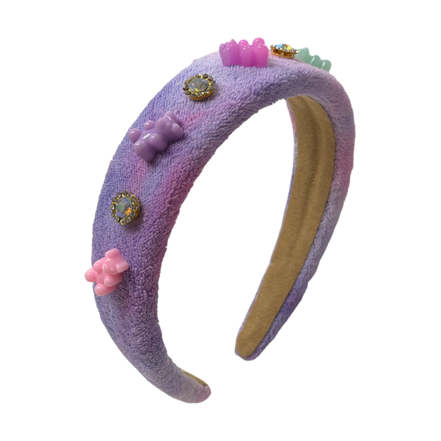 Bari Lynn Gummy Bear Jeweled Terry Headband