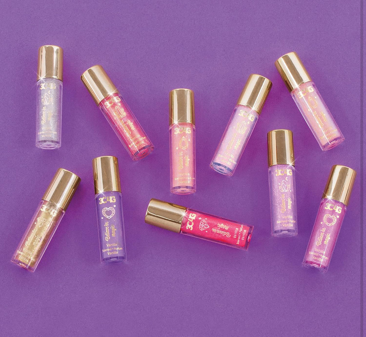 Pink & Gold Lip Gloss Set