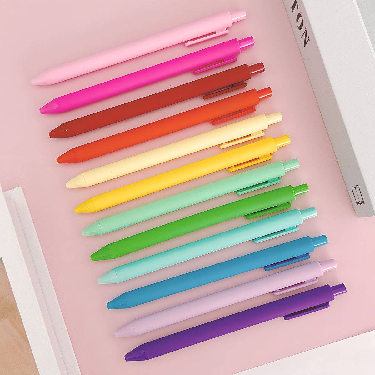 Colorful Retractable Ballpoint Pens