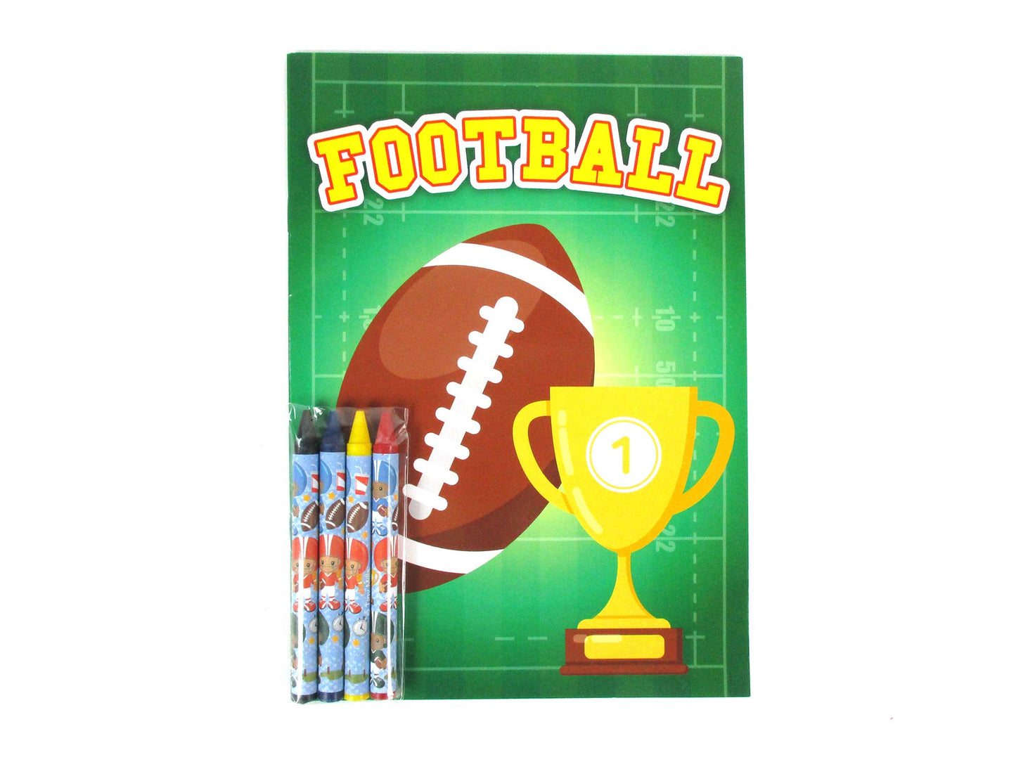 Football Coloring Books with Crayons!