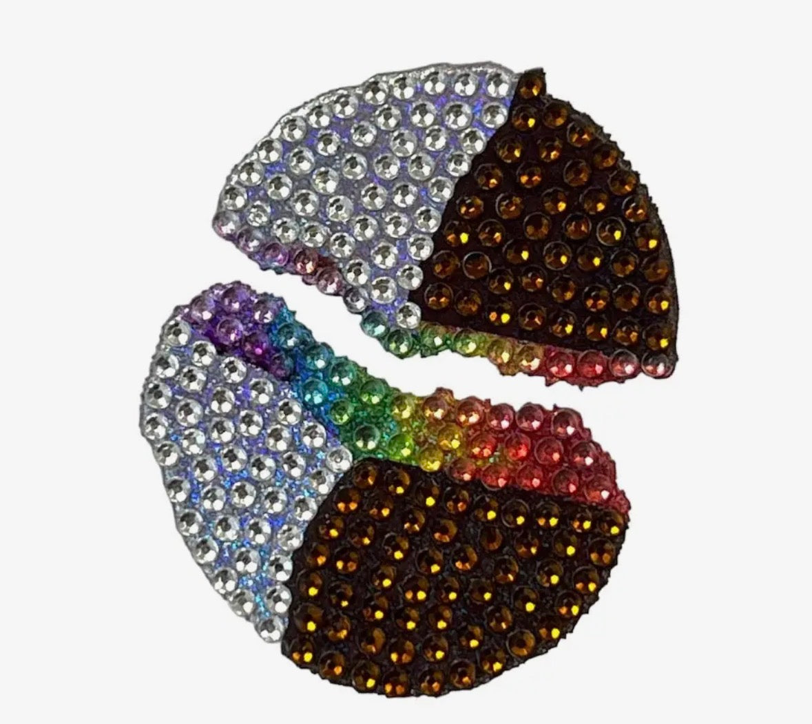 StickerBeans Rainbow Black & White Cookie