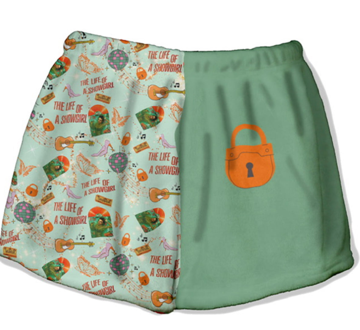 Life of a showgirl plush shorts