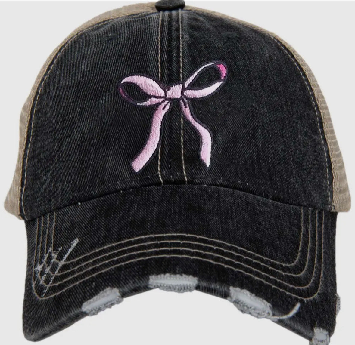 Pink Bow Trucker Hat