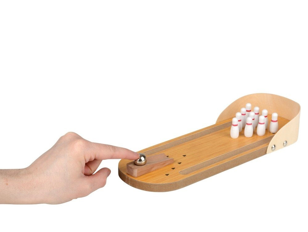 Mini Desktop Wooden Bowling Game