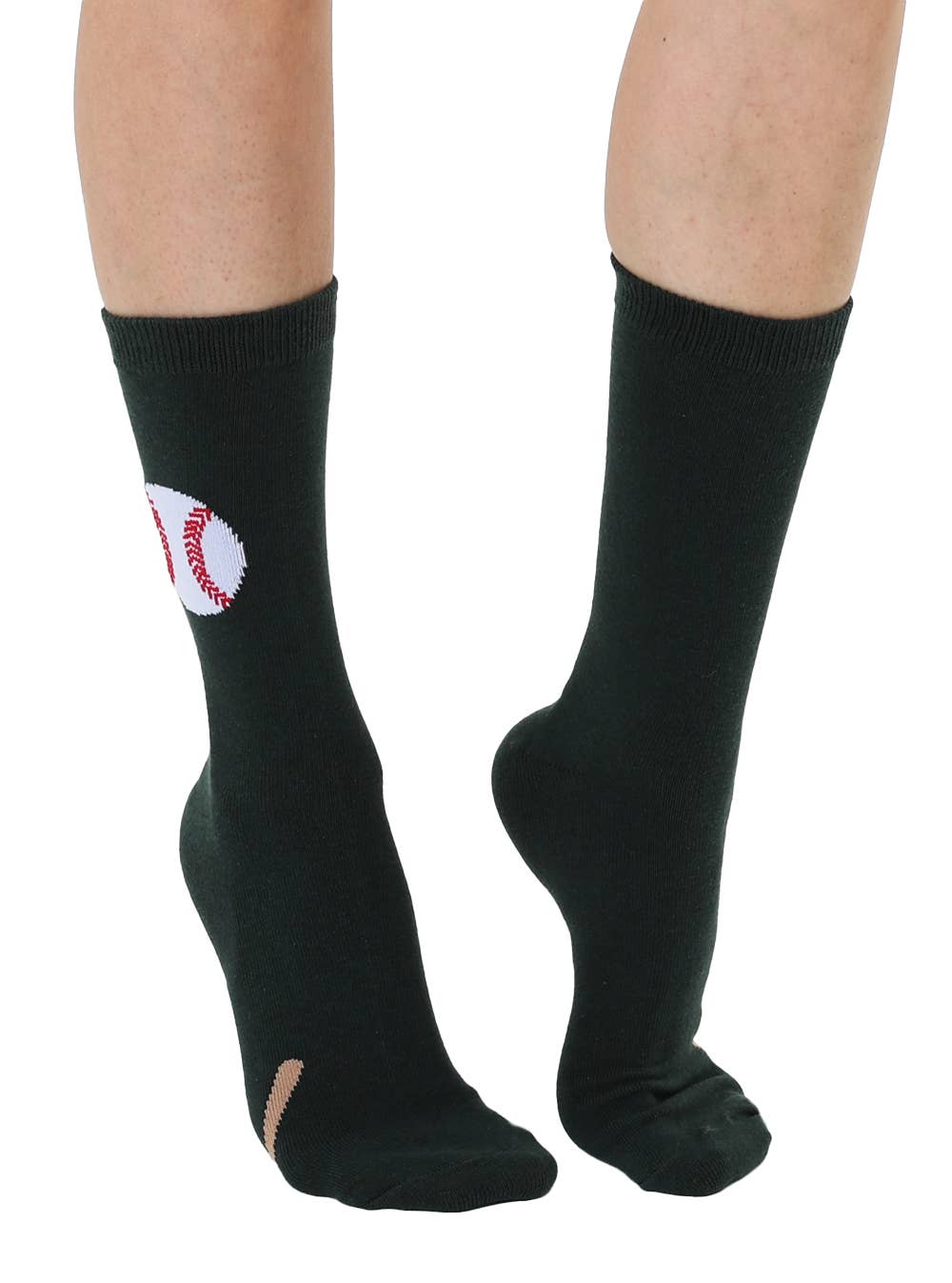 3D Packaged Crew Socks - Baseball w/ Bat