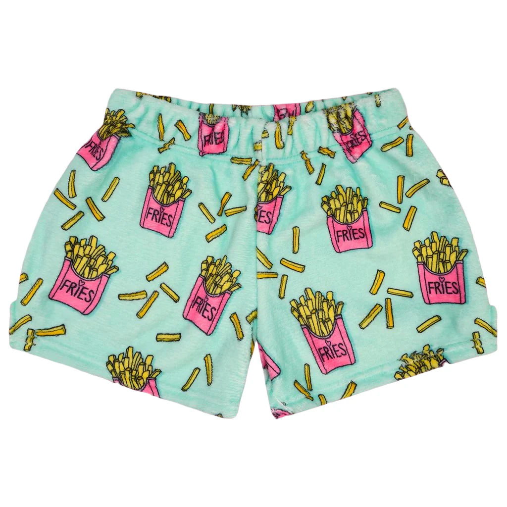 I heart fries plush short