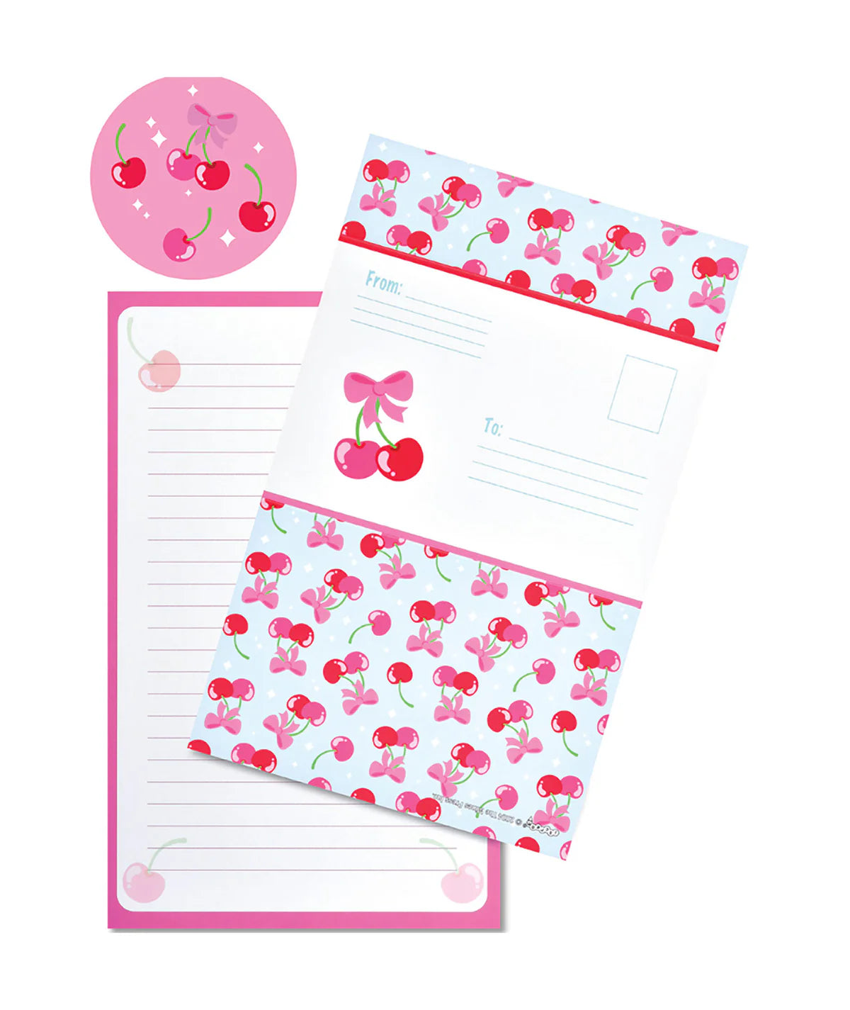 Cheerful Cherries Foldover Cards
