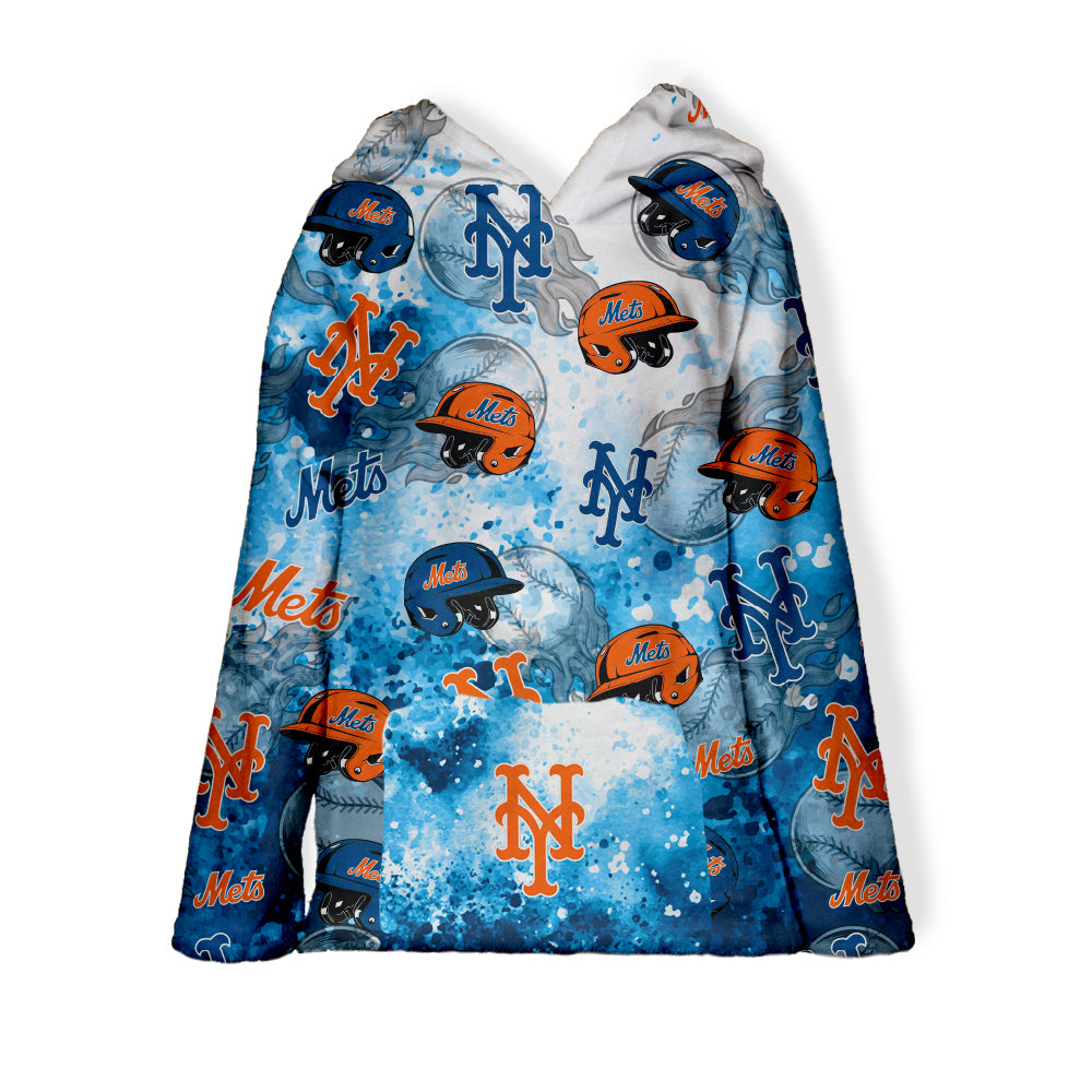 Mets Fuzzy Hooded Sweatshirt