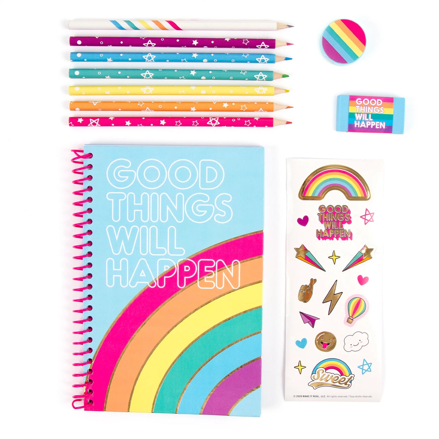 Rainbow Stationery Set