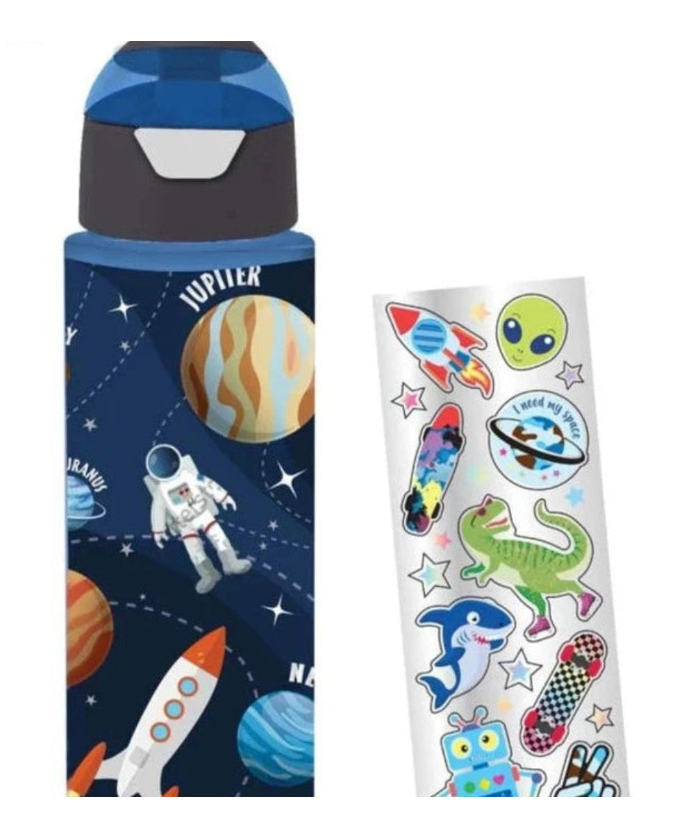 Space H20 Bottles with Stickers
