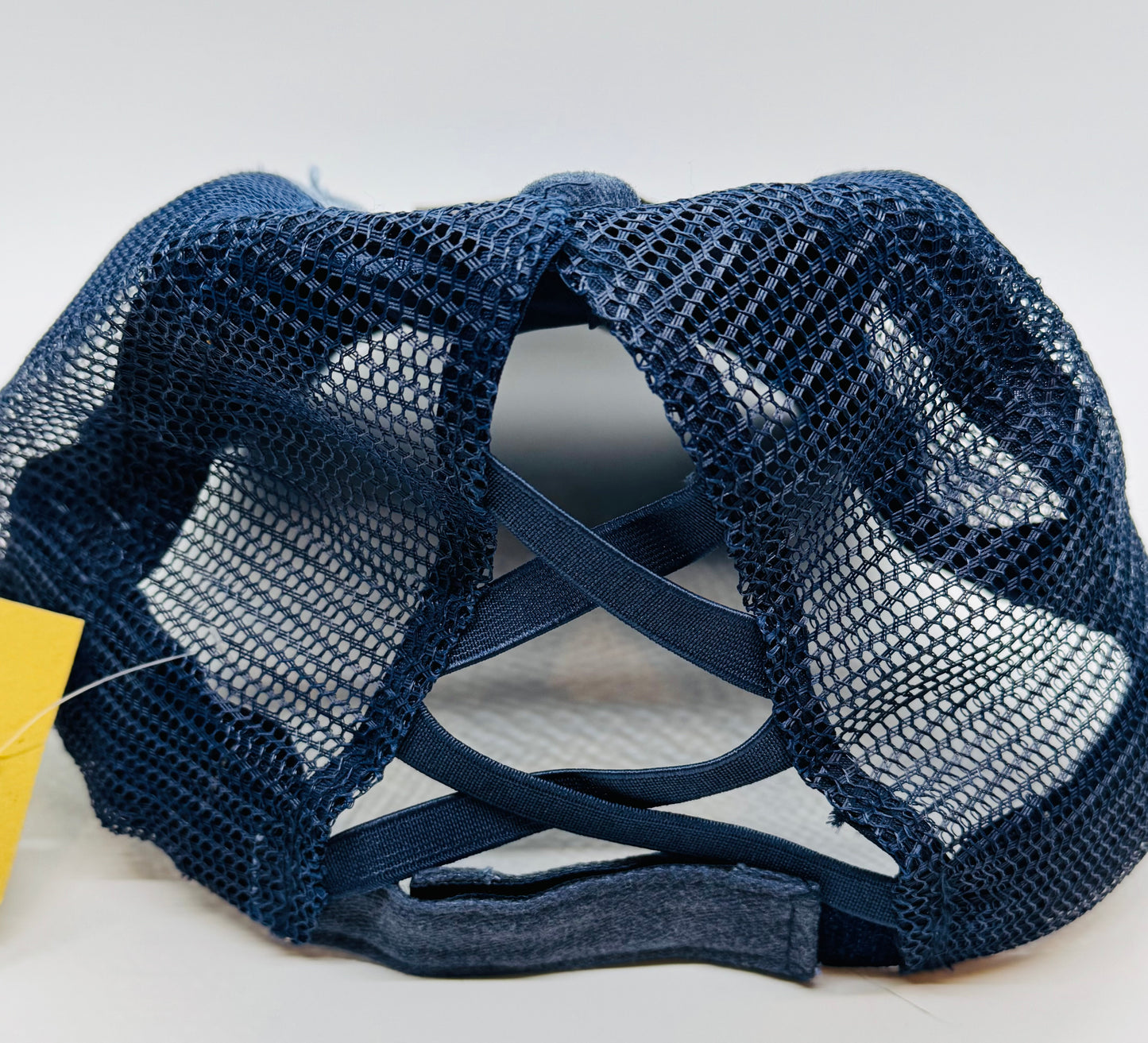 Upcycled Denim Distressed Trucker Hat