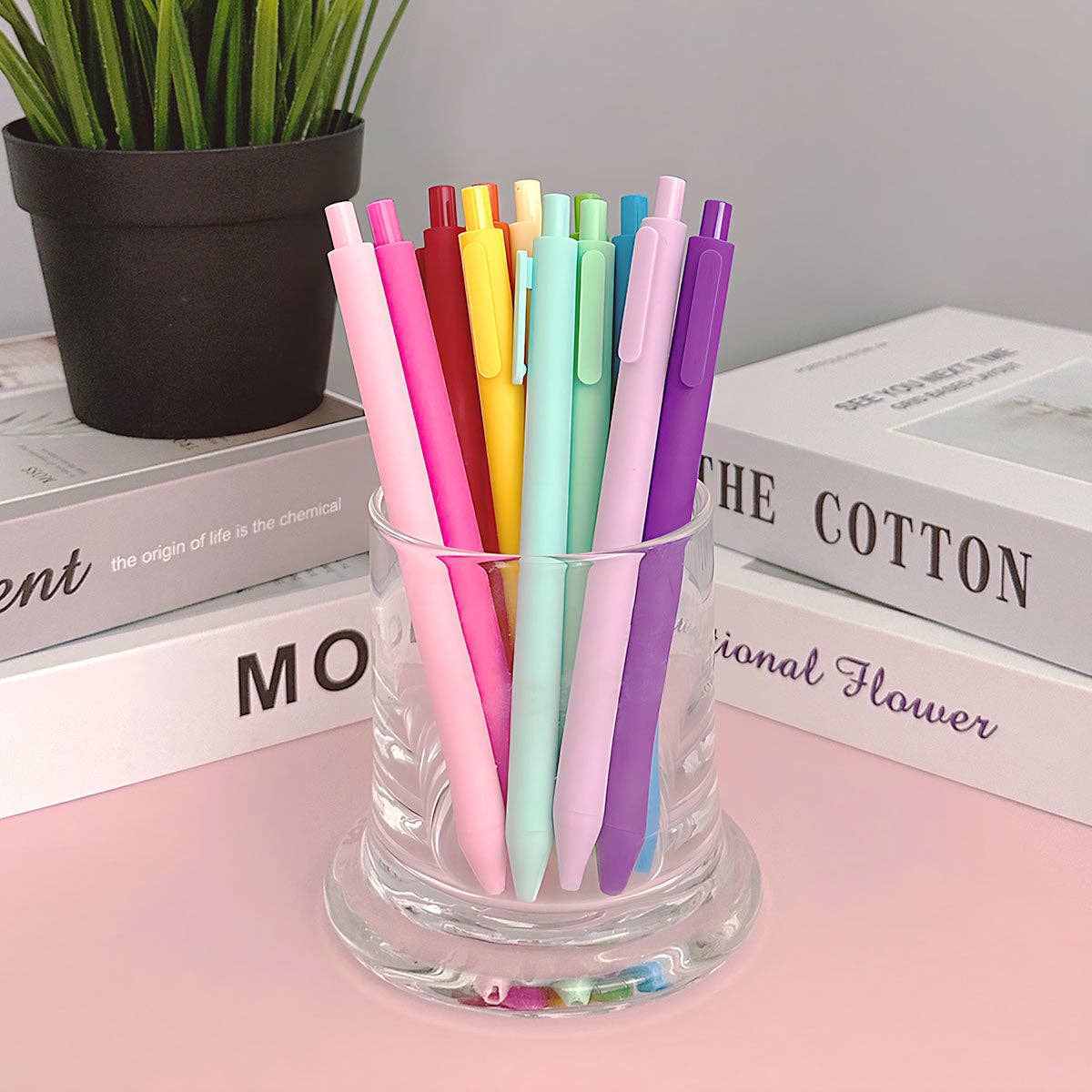 Colorful Retractable Ballpoint Pens