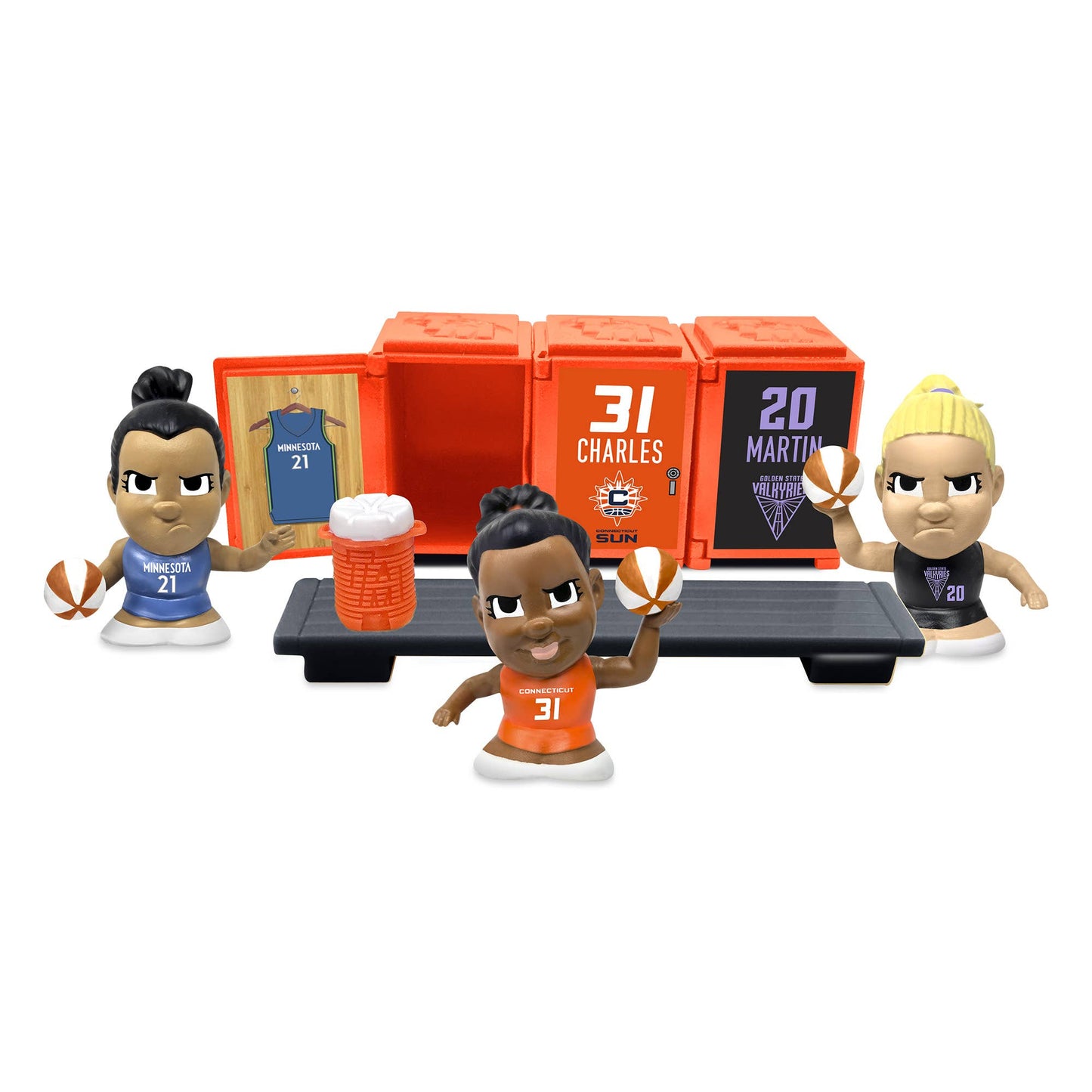 TeenyMates WNBA 2025 Locker Room Set