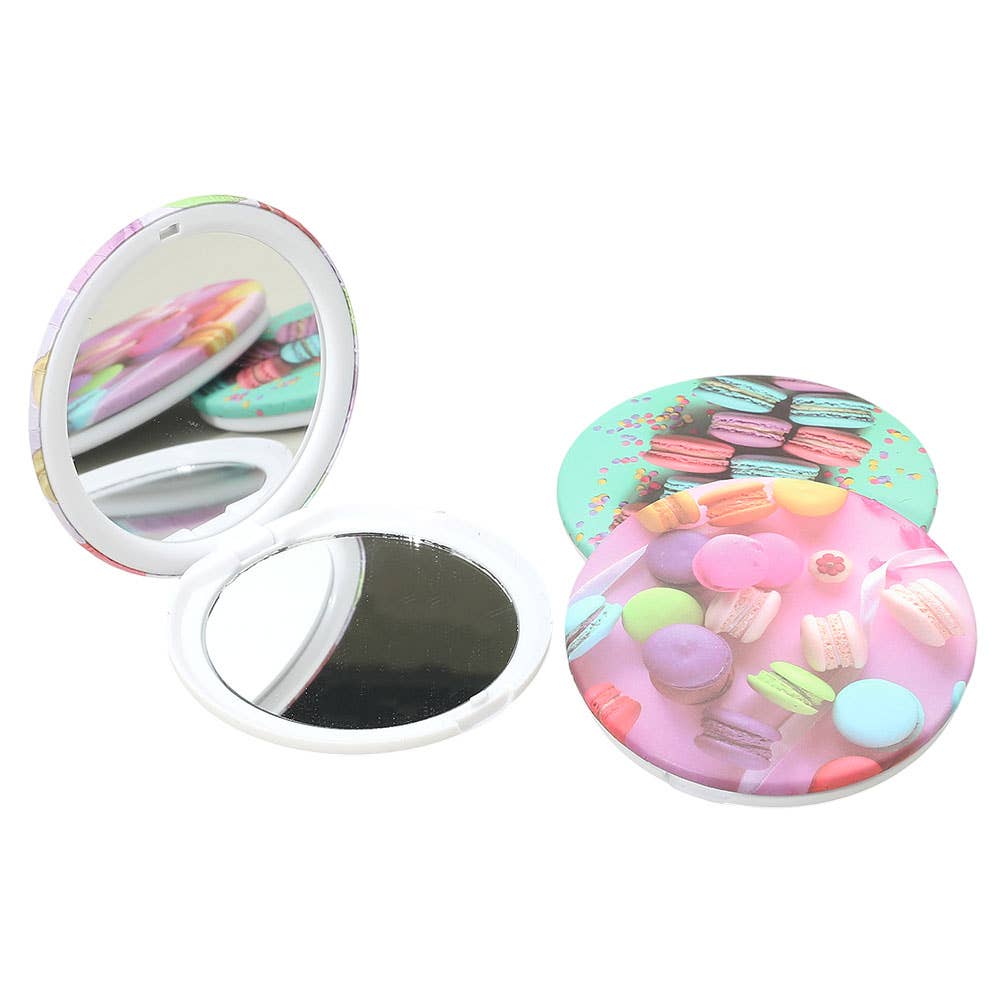 Macaron Printed Cosmetic Mirrors