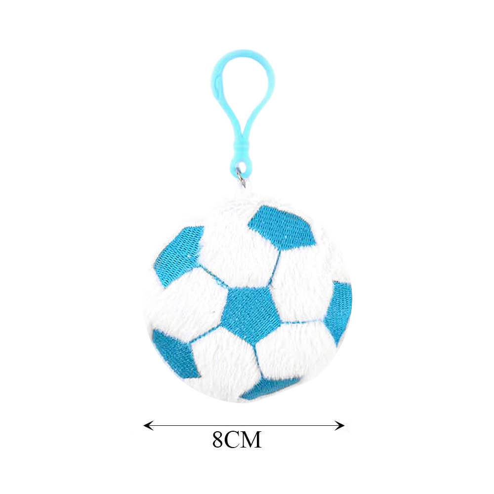 Soft Plush Soccer Ball Keychains