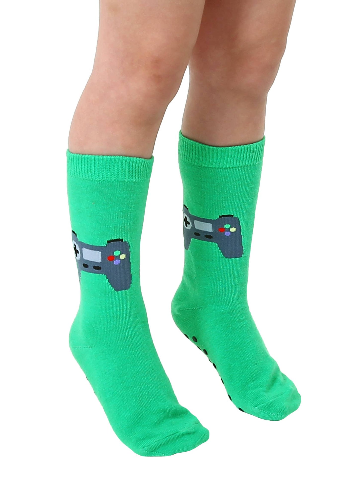 3D Packaged Kids Crew Socks-Game Controller