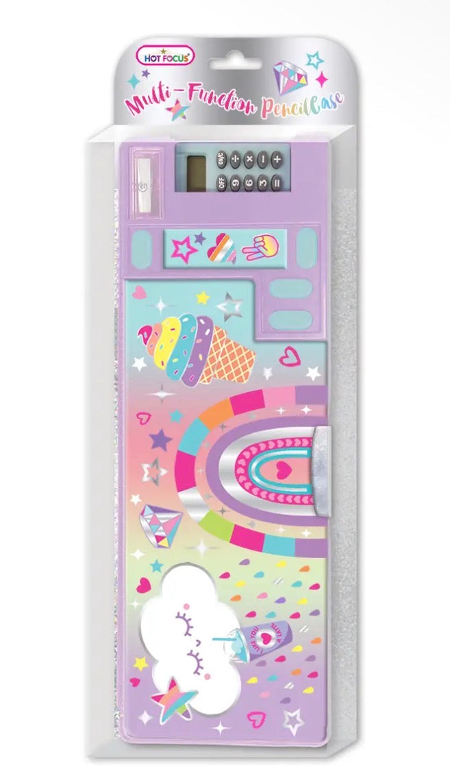 Rainbow Multi Function Pencil Case