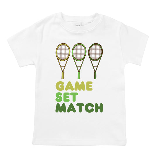 Tennis Organic T Shirt: White