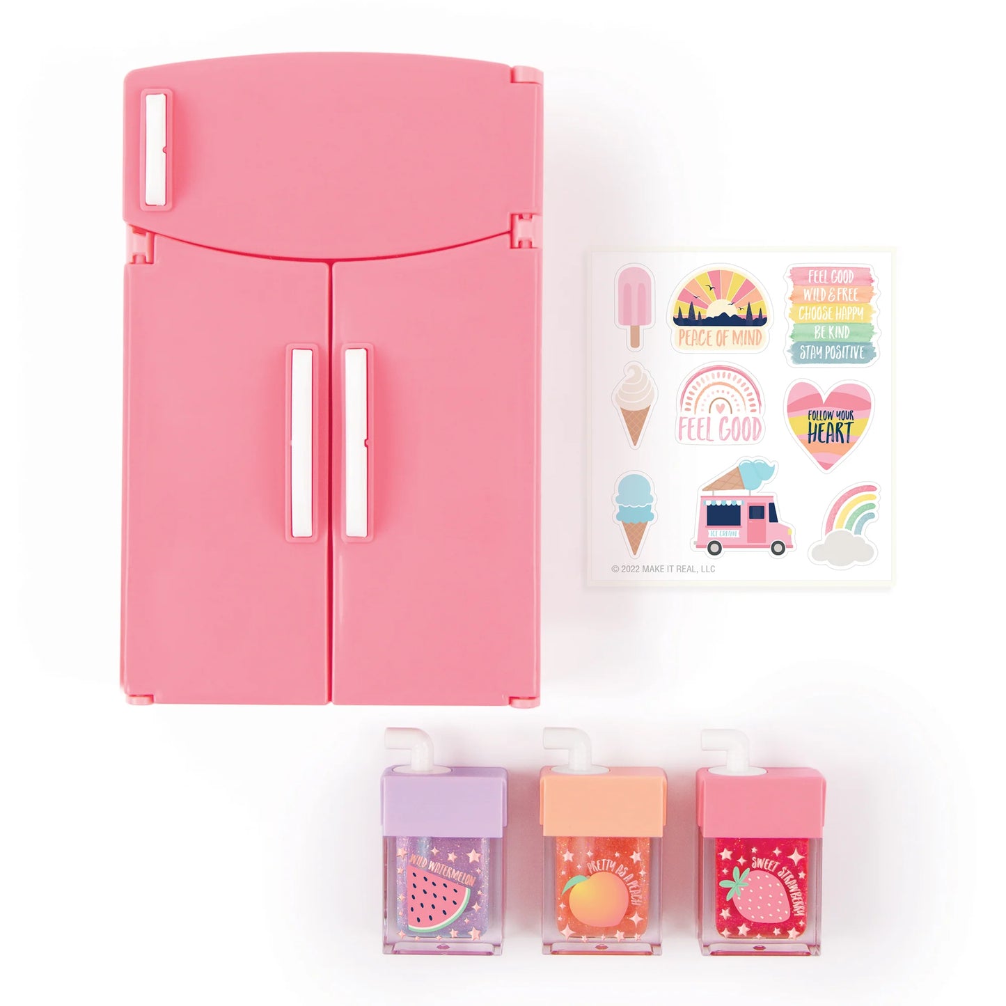 Mini Fridge Lip Gloss Set