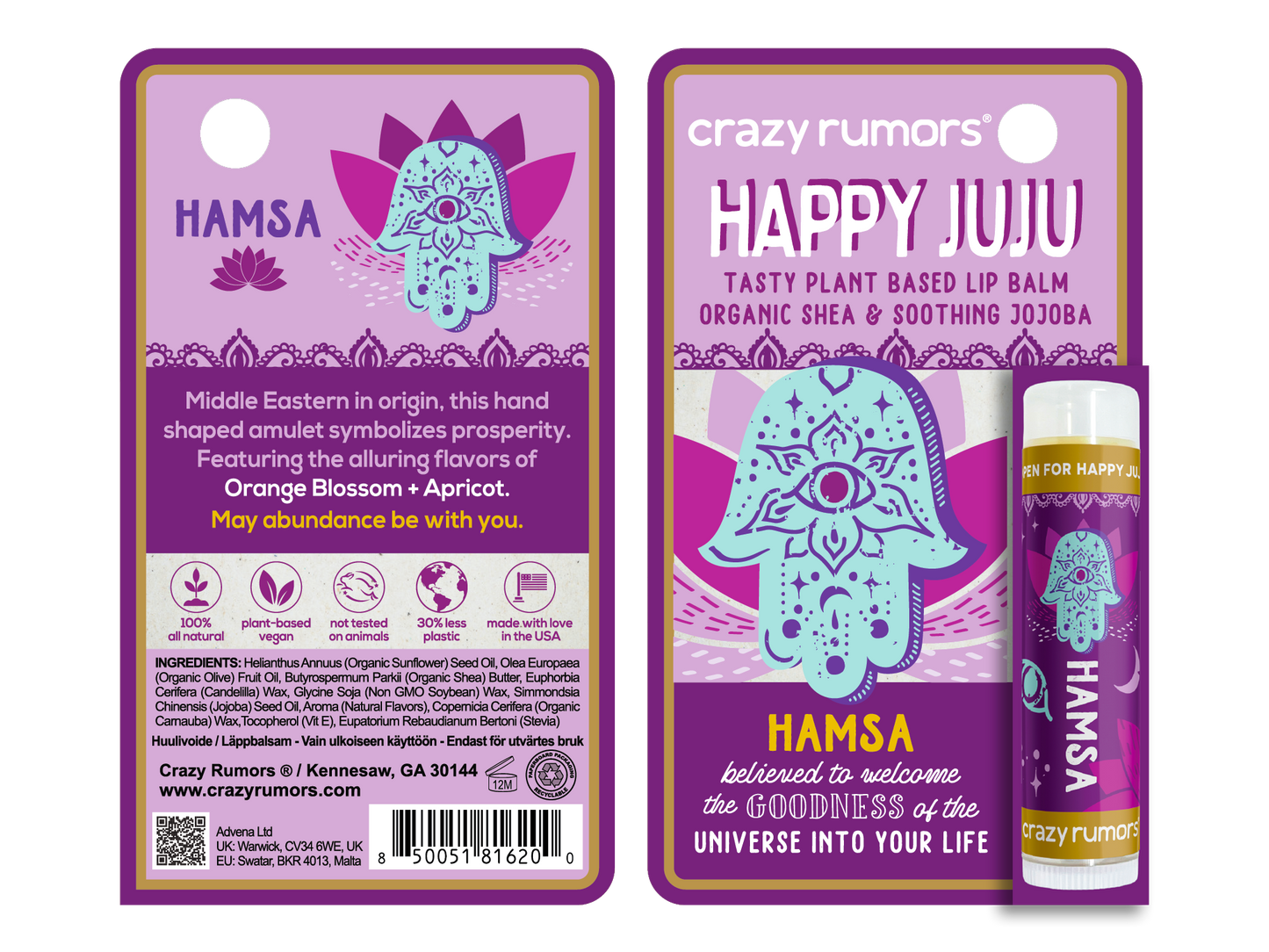 Hamsa Lip Balm