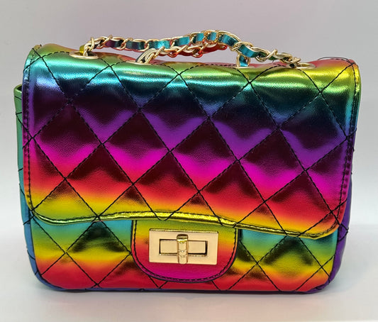 Sofia Metallic Rainbow Purse