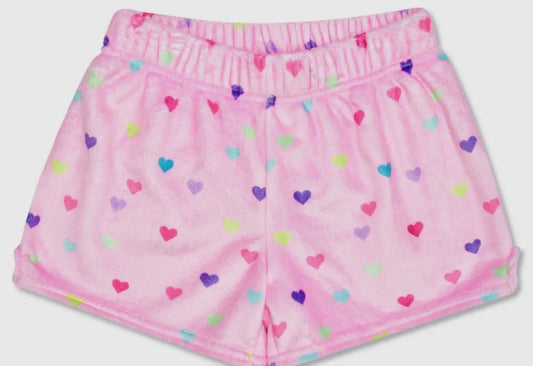 Heart Confetti Plush Shorts