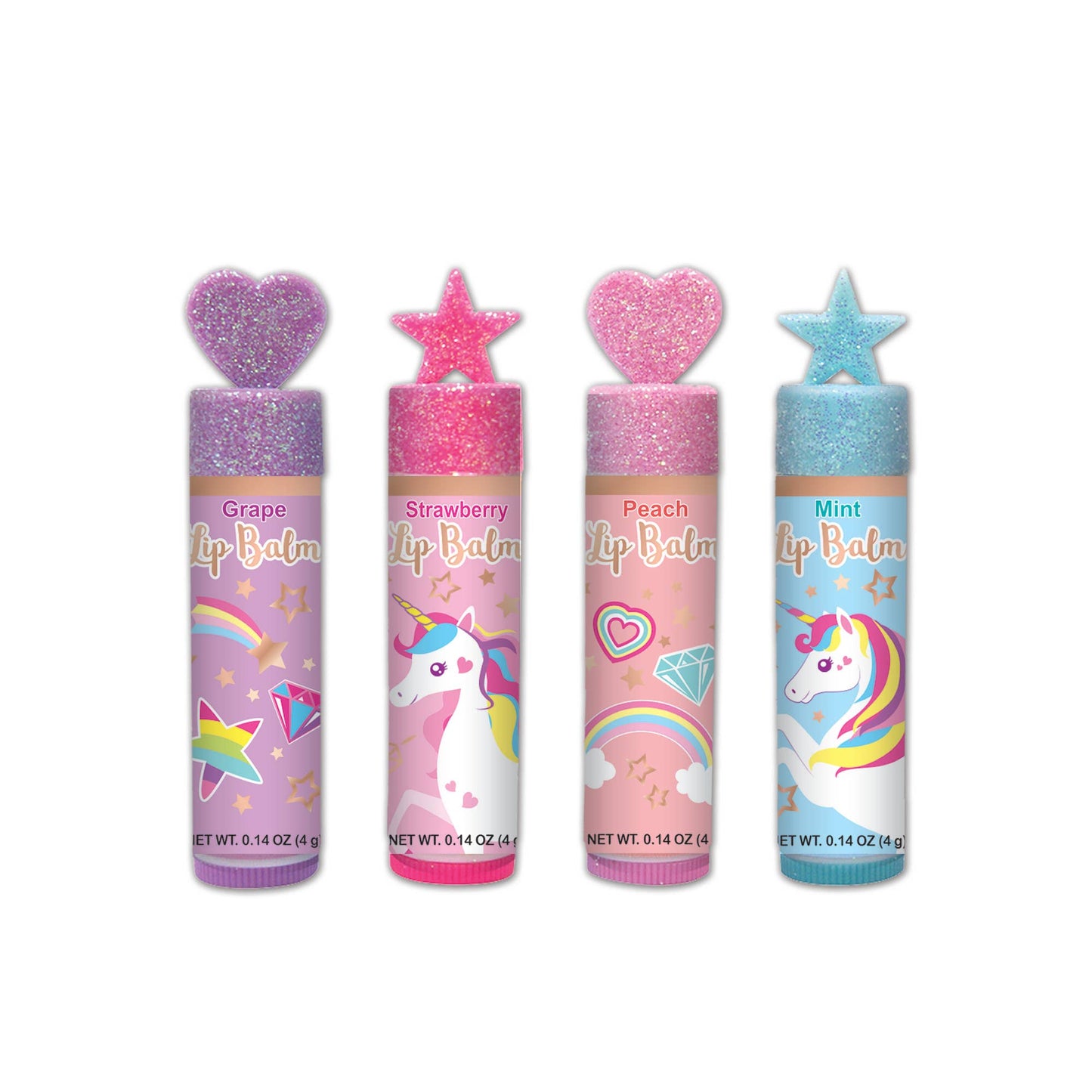 Unicorn Lip Balm Set of 4