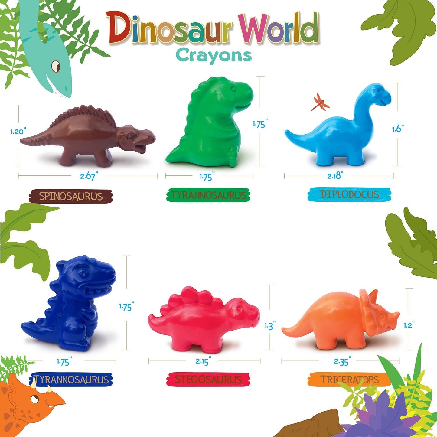 Dinosaur World Crayons of Fun Gift Set for Kids