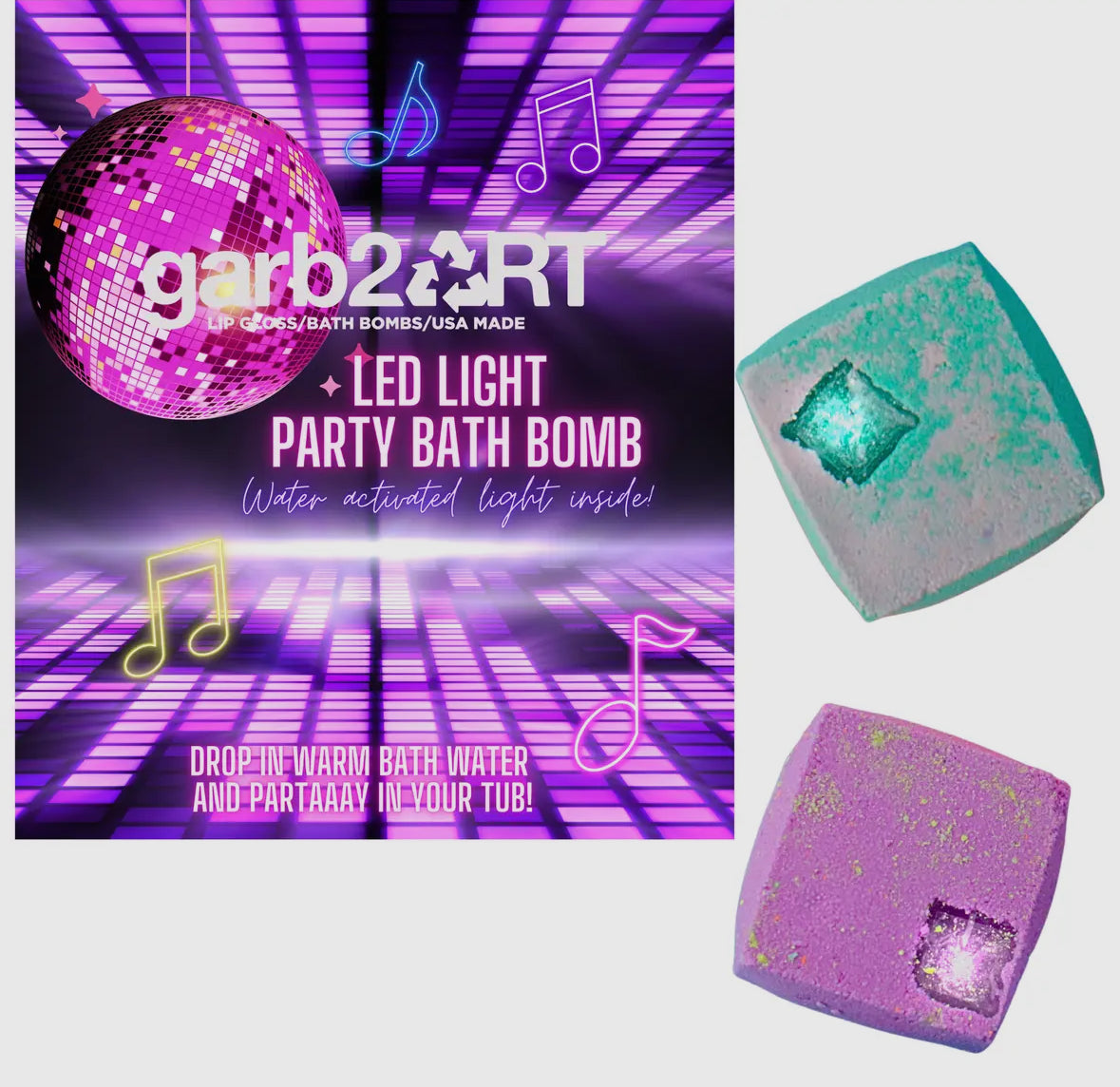 LED Party Light Bath Bomb