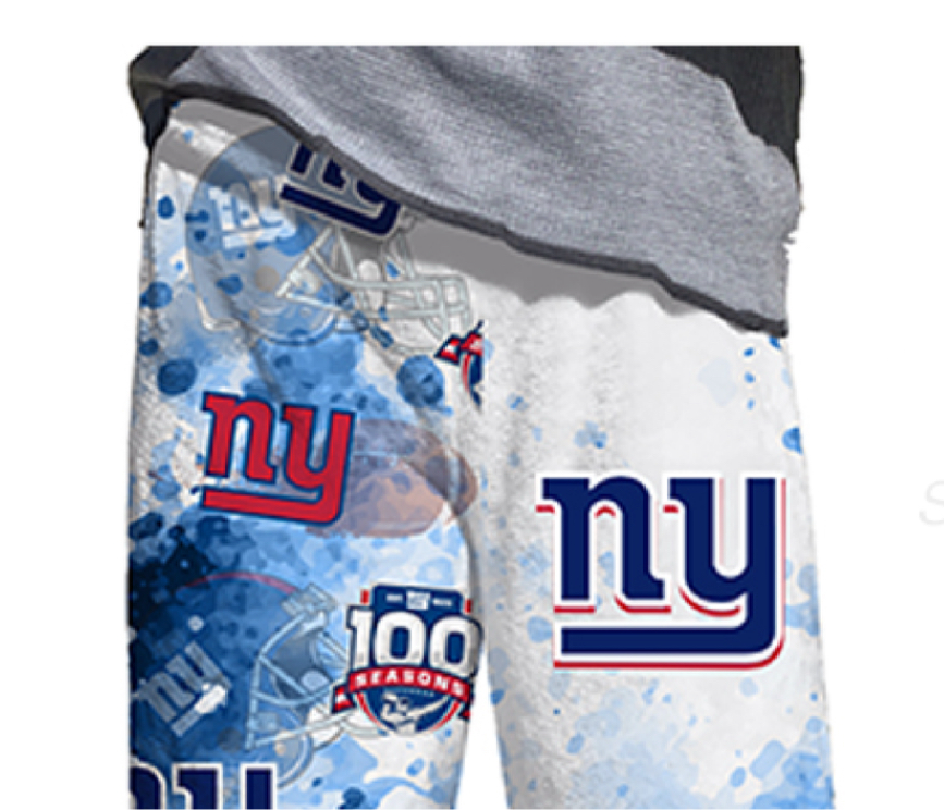 NY Giants Fuzzy Bermuda Shorts