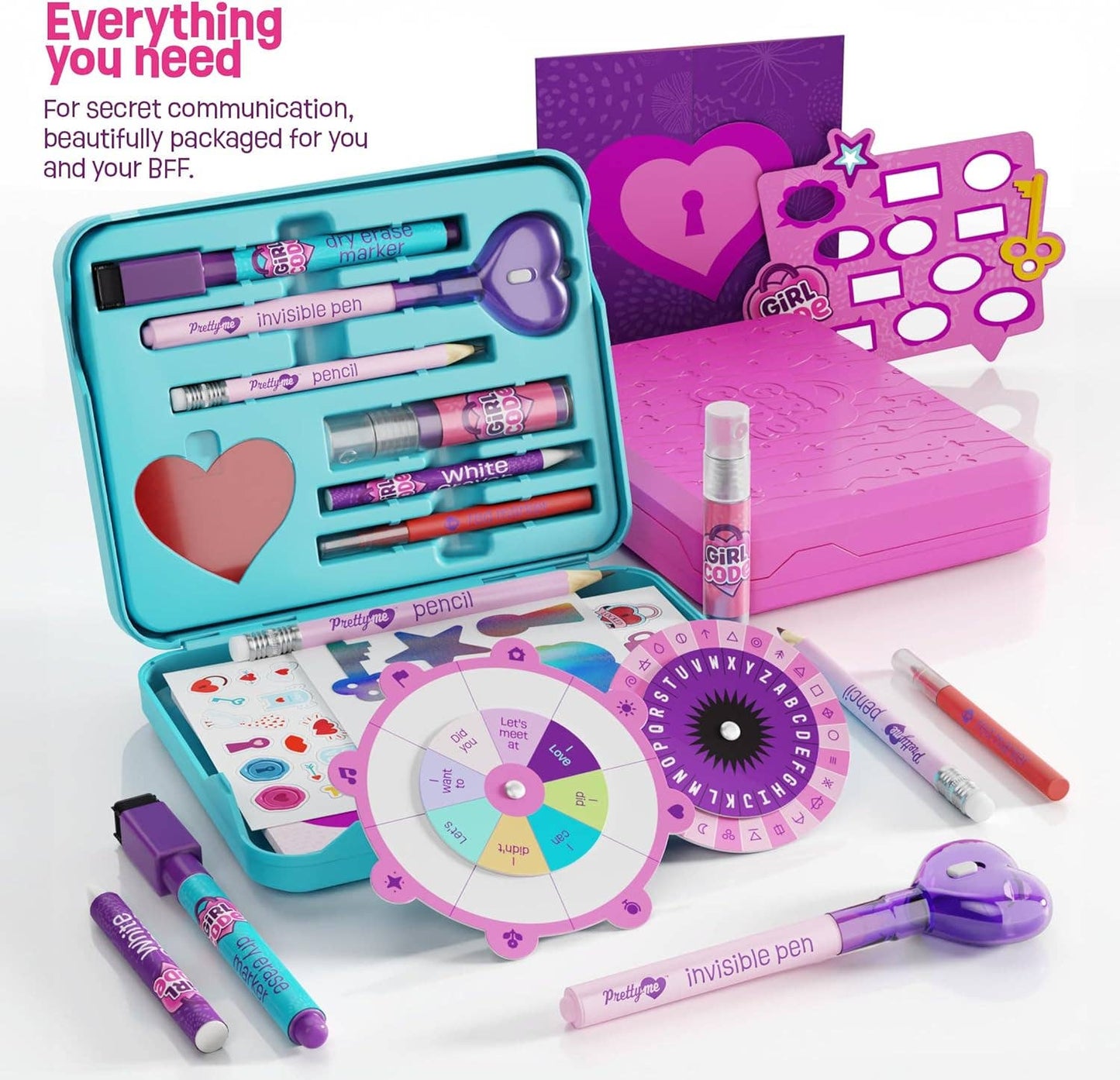 Girl code secret messaging kit