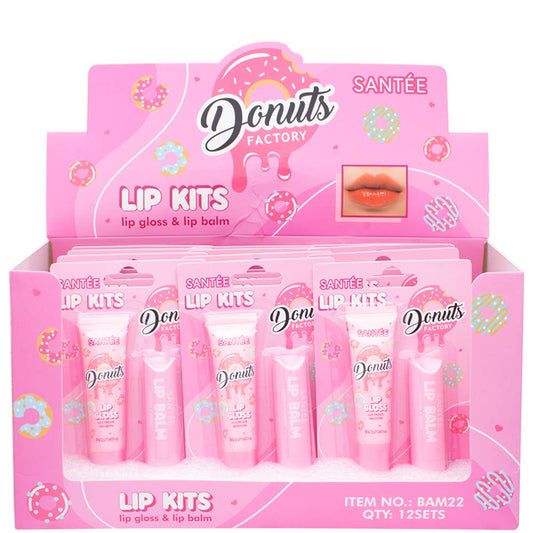 Donut Lip Gloss & Lip Balm Set