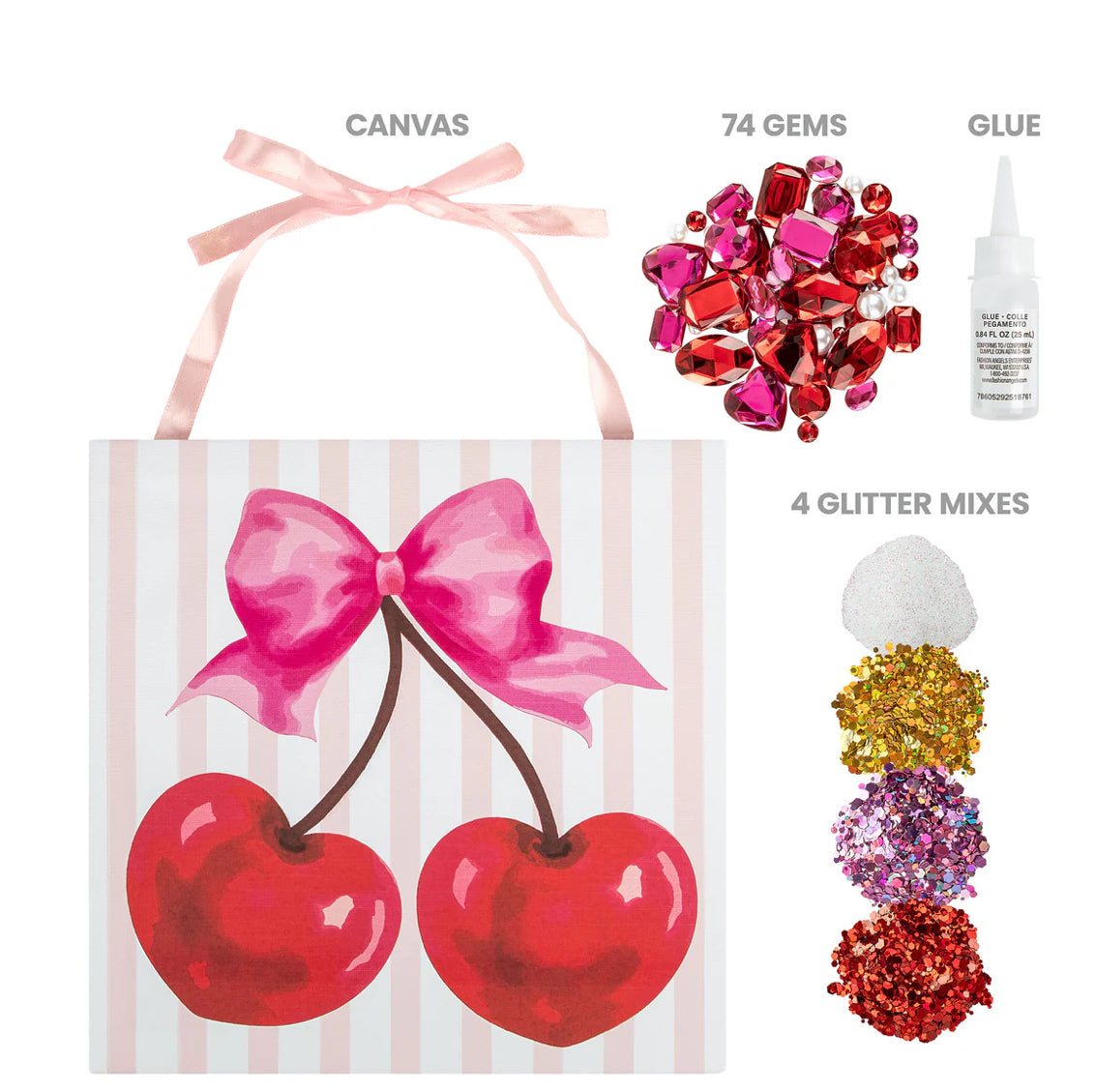 Sweet Cherry Canvas Art Kit