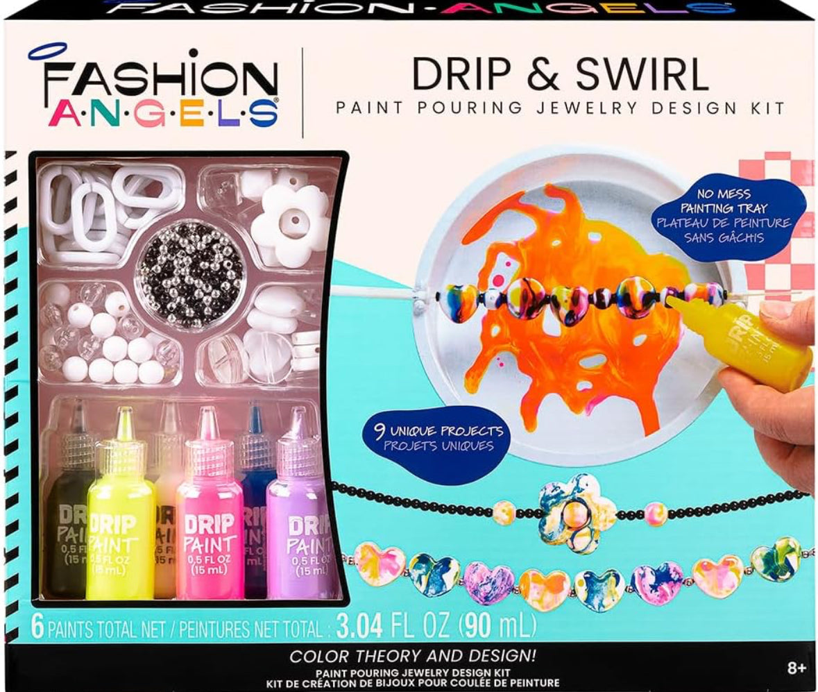 Drip & Swirl Paint Pouring Jewelry Design Kit