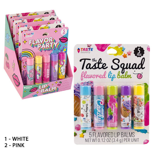 Taste Squad Flavored 5pc Lip Balm Set