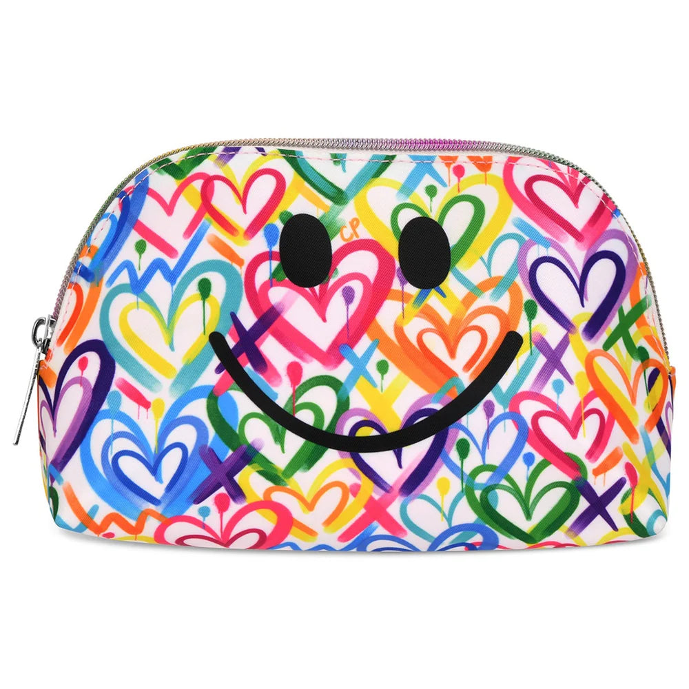 Corey Paige Hearts Oval Cosmetic bag