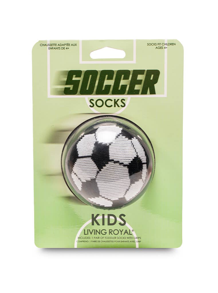 3D Packaged kids soccer crew socks