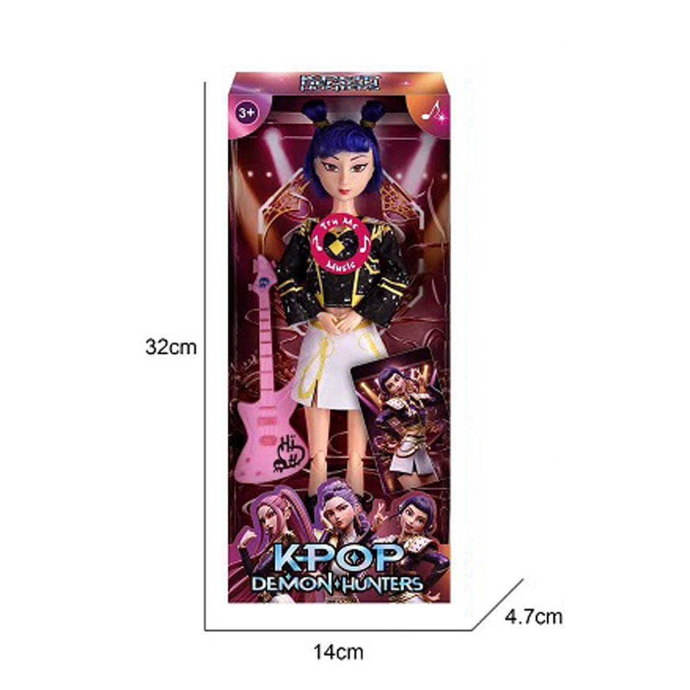 Light Up Kpop Demon Hunters Character Doll with Guitar