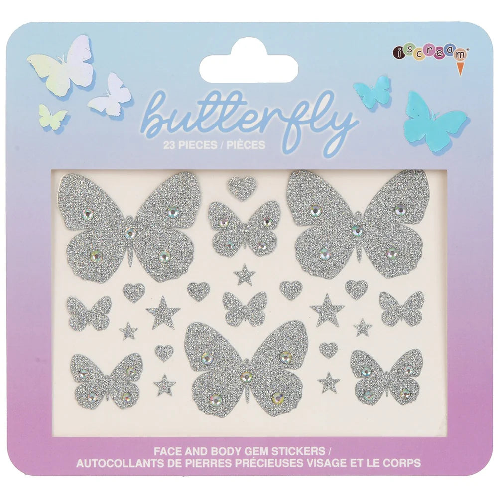 Butterfly Face & Body Gem Stickers