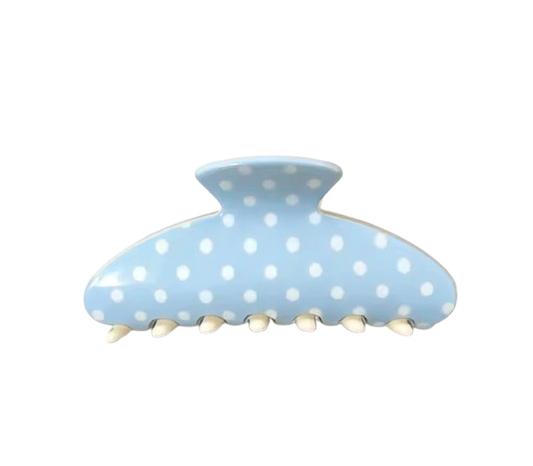 Polka Dot Claw Clip