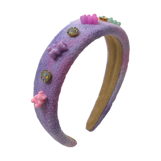 Bari Lynn Gummy Bear Jeweled Terry Headband