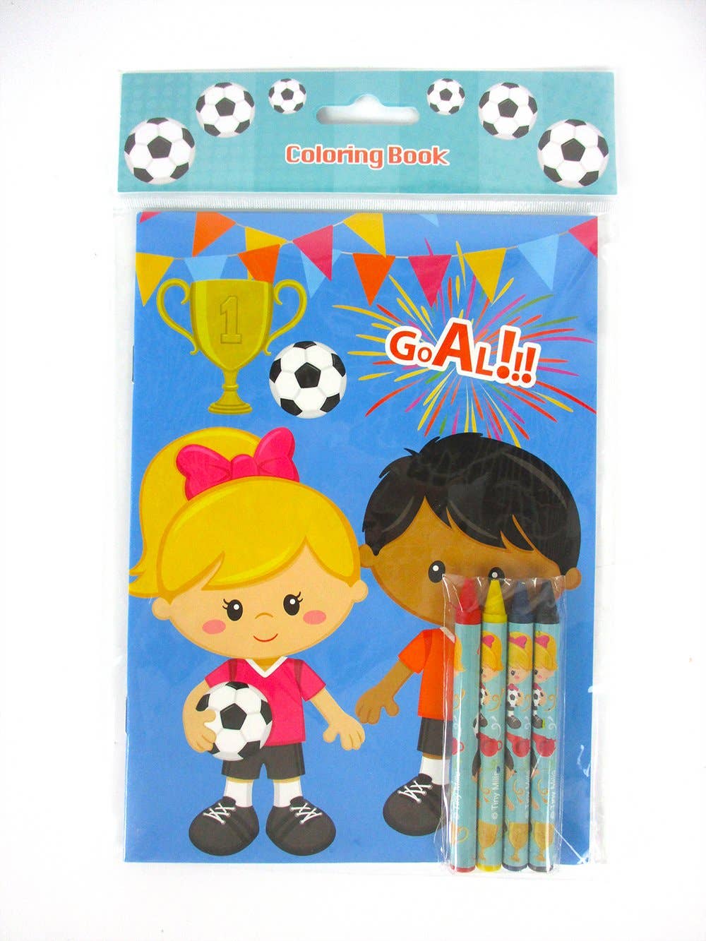 Soccer Coloring Books with Crayons