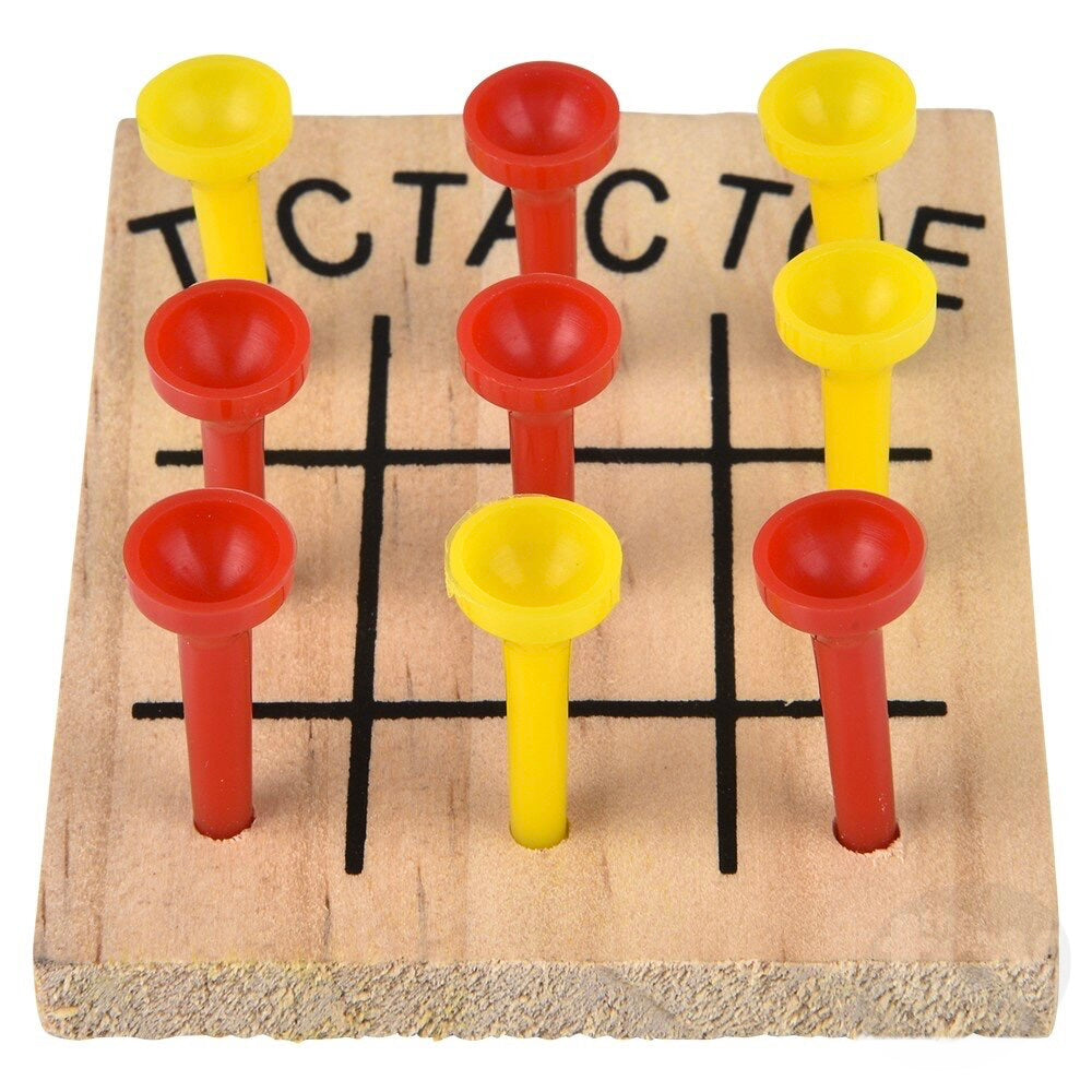 Wooden Tic-Tac-Toe Game