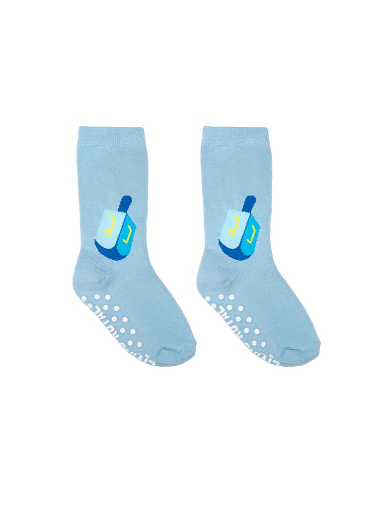 Kids 3D Hanukkah Dreidel Crew Socks