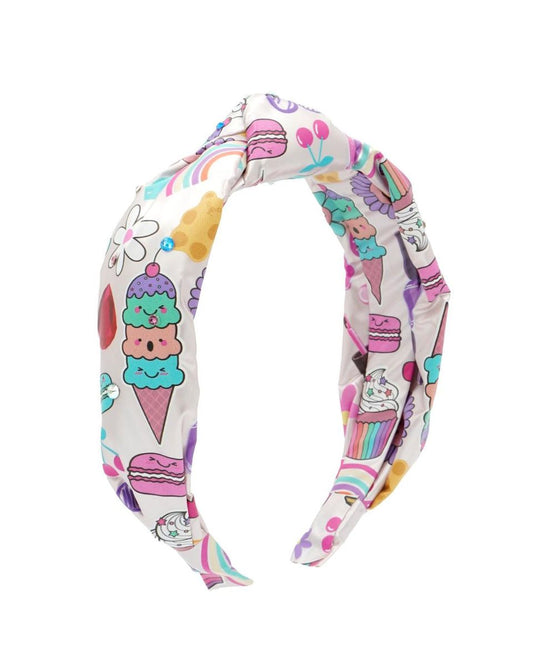 Bari Lynn Crystallized All Over Fun Print Headband